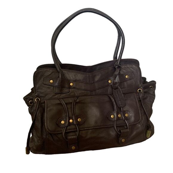 French Connection Handbags - French connection | purple brown hand bag